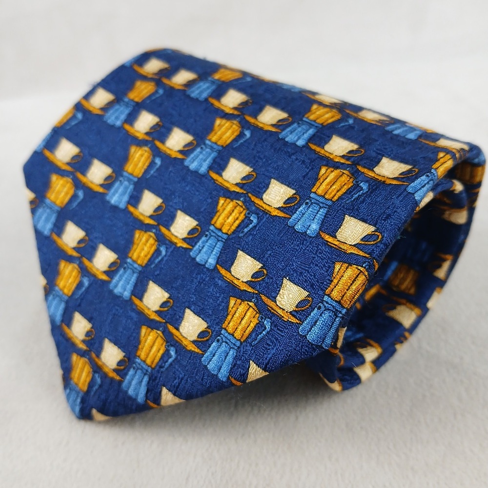 Ermenegildo Zegna 4x58 Mens Tie Silk Coffee Italy